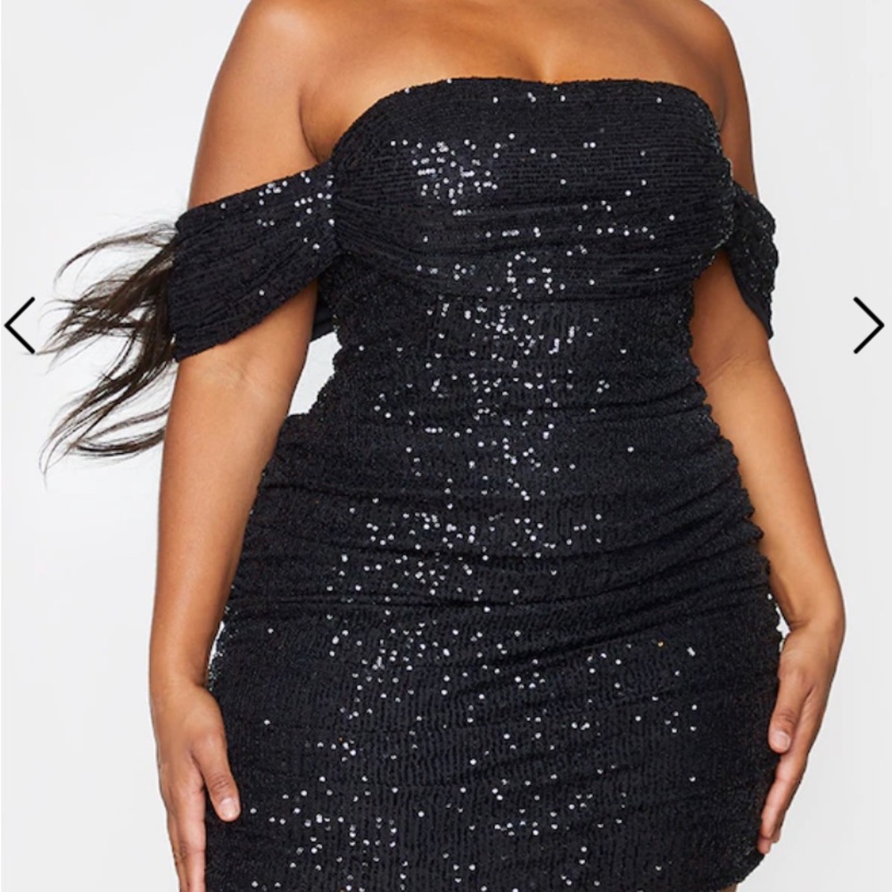 Black Sequin Dress